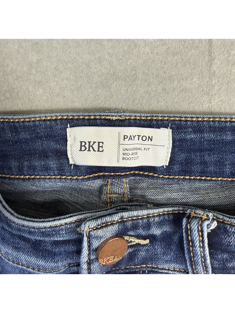 BKE Payton Universal Fit Bootcut Jeans Womens 27x31.5 Blue Medium Wash Mid Rise - Picture 5 of 8